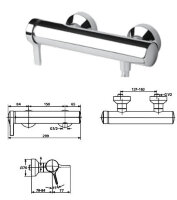 Меланж смеситель  для душа, хром, без аксессуаров Ideal Standard A4269AA