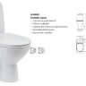 Сириус [BOX] унитаз-компакт, горизонтальный выпуск, белый Vidima W900001/W900061