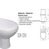 Сириус [BOX] унитаз-компакт, вертикальный выпуск, белый Vidima W902701