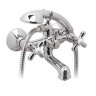 Ретро смеситель для ванны, короткий круглый излив, хром Vidima R1113AA / B9715AA	/BA128AA