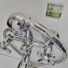 Ретро смеситель для ванны, короткий круглый излив, хром Vidima R1113AA / B9715AA	/BA128AA