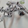 Ретро смеситель для ванны, короткий круглый излив, хром Vidima R1113AA / B9715AA	/BA128AA