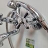 Ретро смеситель для ванны, короткий круглый излив, хром Vidima R1113AA / B9715AA	/BA128AA