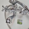 Ретро смеситель для ванны, короткий круглый излив, хром Vidima R1113AA / B9715AA	/BA128AA