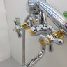 Ретро Смеситель для ванны, излив 320 мм, хром с золотом Vidima R1102LS /B9716LS /BA129LS Ретро Смеситель для ванны, излив 320 мм, хром с золотом Vidima R1102LS /B9716LS /BA129LS