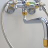 Ретро Смеситель для ванны, излив 320 мм, хром с золотом Vidima R1102LS /B9716LS /BA129LS Ретро Смеситель для ванны, излив 320 мм, хром с золотом Vidima R1102LS /B9716LS /BA129LS