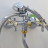 Ретро Смеситель для ванны, излив 320 мм, хром с золотом Vidima R1102LS /B9716LS /BA129LS Ретро Смеситель для ванны, излив 320 мм, хром с золотом Vidima R1102LS /B9716LS /BA129LS