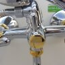 Ретро Смеситель для ванны, излив 320 мм, хром с золотом Vidima R1102LS /B9716LS /BA129LS Ретро Смеситель для ванны, излив 320 мм, хром с золотом Vidima R1102LS /B9716LS /BA129LS