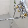 Ретро Смеситель для ванны, излив 320 мм, хром с золотом Vidima R1102LS /B9716LS /BA129LS Ретро Смеситель для ванны, излив 320 мм, хром с золотом Vidima R1102LS /B9716LS /BA129LS