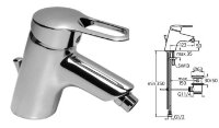 Сан Ремо смеситель для биде,гибкая подводка 1/2,донный клапан, хром Ideal Standard B7516AA РАСПРОДАЖА