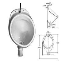 Эко (BOX) писсуар настенный с сифоном, белый W390501