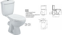 Стиль [BOX] унитаз-компакт, горизонтальный выпуск, нижняя подводка, белый Vidima W905901