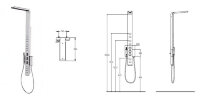Моментс панель гидромассажная душевая 5-функциональная, хром Ideal Standard Ideal Standard K6190AA