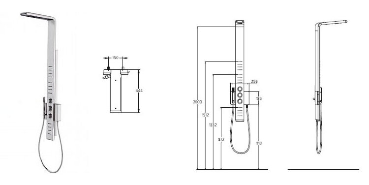 Моментс панель гидромассажная душевая 5-функциональная, хром Ideal Standard Ideal Standard K6190AA Моментс панель гидромассажная душевая 5-функциональная, хром Ideal Standard Ideal Standard K6190AA