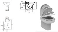 Плая Напольный пристенный унитаз-соло Ideal Standard Playa J492501