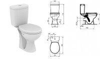 "СеваФреш" унитаз-компакт , белый Vidima E405761 Снят с производства