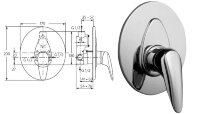 Серамикс Классик смеситель для душа встраиваемый Ideal Standard A5028AA Снят с производства
