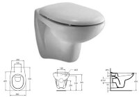 Океан унитаз подвесной, с сиденьем и крышкой, белый Ideal Standard W707301