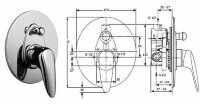 Серамикс Классик смеситель для ванны встраиваемый Ideal Standard A5029AA