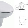 СеваДуо [BOX] унитаз подвесной, без сиденья, белый Vidima W730301/W730361