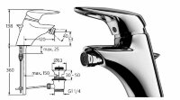 Серамикс Классик смеситель для биде, хром Ideal Standard A5040AA