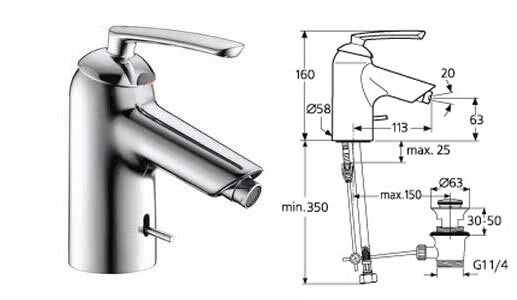 Серамикс Лайф смеситель для биде, гибкая подводка, хром Ideal Standard A3704AA Серамикс Лайф смеситель для биде, гибкая подводка, хром Ideal Standard A3704AA