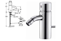 Серамикс Стиль смеситель для умывальника, под 1 отв.Grande, хром Ideal Standard A3690AA