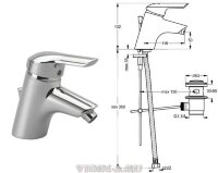 Сева II смеситель для биде, хром Vidima B7764AA /BA047AA