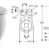 Чаша для Смол + напольного унитаза T315701 без сиденья белый Ideal Standard  Small T311101 со склада