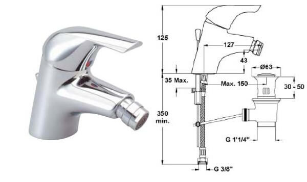 Сераплан Нью смеситель для биде, гибкая подводка, хром Ideal Standard B3693AA СНЯТО С ПРОИЗВОДСТВА Сераплан Нью смеситель для биде, гибкая подводка, хром Ideal Standard B3693AA СНЯТО С ПРОИЗВОДСТВА