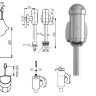 Кран для писсуара нажимной скрыт.подвод регул.напора, хром IDEAL STANDARD B6928AA