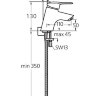 Смеситель San Remo (Сан Ремо) для раковины с гигиенической лейкой Ideal Standard B7653AA