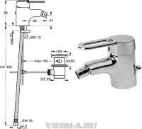 Сева М-II смеситель для биде, хром Vidima B7824AA Снят с производства