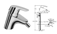 Сераспринт нью смеситель для биде, гибкая подводка 1/2, хром Ideal Standard B7367AA