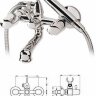 Флора смеситель для ванны, короткий круглый излив, хром Vidima R1907AA/B9729AA	/BA142AA