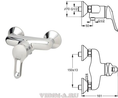 Сева Мега-II смеситель для душа без аксессуаров, хром Vidima B7808AA Снят с производства Сева Мега-II смеситель для душа без аксессуаров, хром Vidima B7808AA Снят с производства