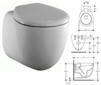 Смол + унитаз подвесной с сиденьем и крышкой с микролифтом, белый T305901 T305961