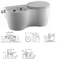 Смол + комплект подвесной Twin (унитаз+биде) T306901.