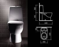 Бест Люкс Sanita Luxe Best унитаз-компакт, 2 режим., сиденье с функцией микролифт, нижний подвод, белый SL900303