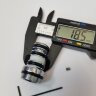 Переходник ниппель для трубчатого излива, M22 х1 , хром Vidima Nippel-22 и B960839A