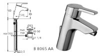Актив смеситель однорукоятковый, для биде, под 1 отверстие, хром Ideal Standard B8065AA