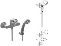 Сева Фреш смеситель для душа, хром Vidima B9952AA	/BA029AA НЕТ В НАЛИЧИИ,  СНЯТО С ПРОИЗВОДСТВА