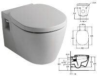 Коннект унитаз подвесной, белый E803501