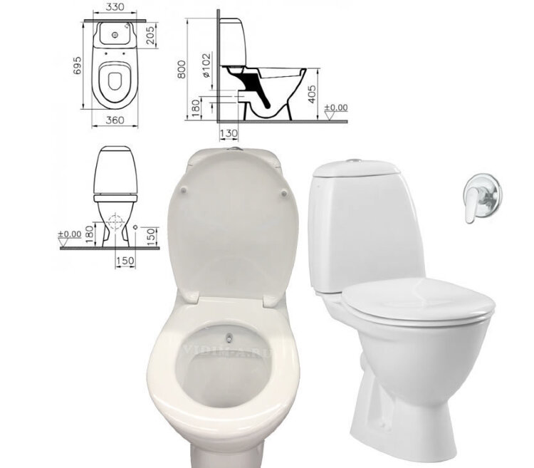 Комплект Унитаз напольный Vitra Grand-2 с функцией биде, белый, арт. 9764B003-1206 : + CeraPlan Ideal Standard A5960AA (9764B003-1206 +A5960AA) Комплект Унитаз напольный Vitra Grand-2 с функцией биде, белый, арт. 9764B003-1206 : + CeraPlan Ideal Standard A5960AA (9764B003-1206 +A5960AA)