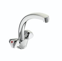 Дельта Cмеситель для кухни, литой излив, хром Vidima R1615AA/B9736AA /BA151AA Сняты с пр-ва.
