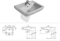 "Евровит+"  умывальник 60 см квадратный Ideal Standard V302901