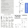 Видима Баланс душевая система для монтажа со встраиваемым смесителем, комплект: штанга, душ.лейка 3ф, лейка верхнего душа d200мм, шланг 1,5м Vidima BA273AA
