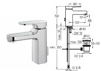 Моментс смеситель для умывальника, хром Ideal Standard A3905AA