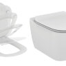 Теси сиденье для унитаза тонкое и крышка с микролифтом, белый TESI Ideal Standard T352901 Теси сиденье для унитаза тонкое и крышка с микролифтом, белый TESI Ideal Standard T352901